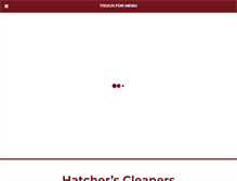 Tablet Screenshot of hatchersdrycleaners.com